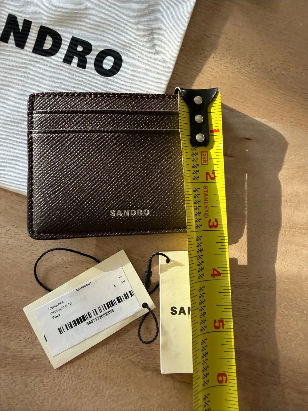 Sandro Chocolate Card Holder